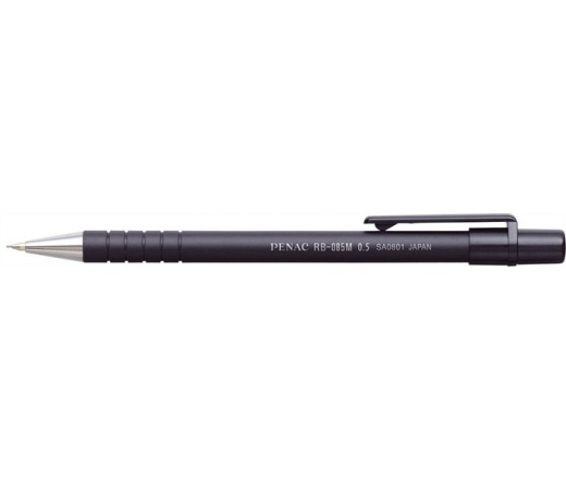 Penac Nyomósirón, 0,5 mm, fekete tolltest, "RB-85