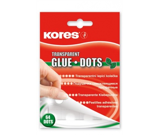 Kores Ragasztókorong, "Glue Dots", átlátszó