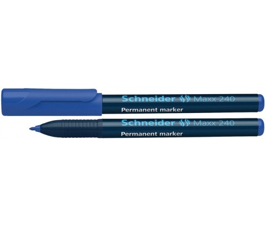 Schneider Alkoholos marker, 1-2 mm, kúpos, kék
