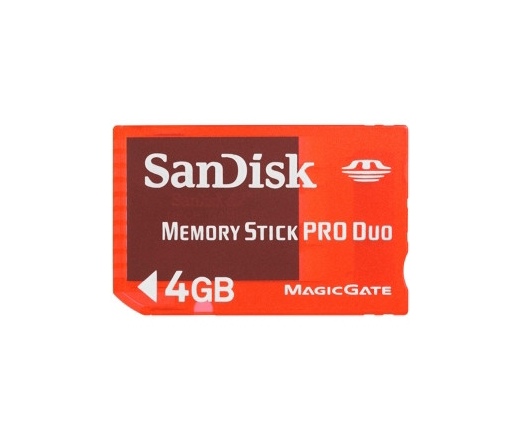 Sandisk Memorystick Pro Duo 4GB (PSP Gaming Card)
