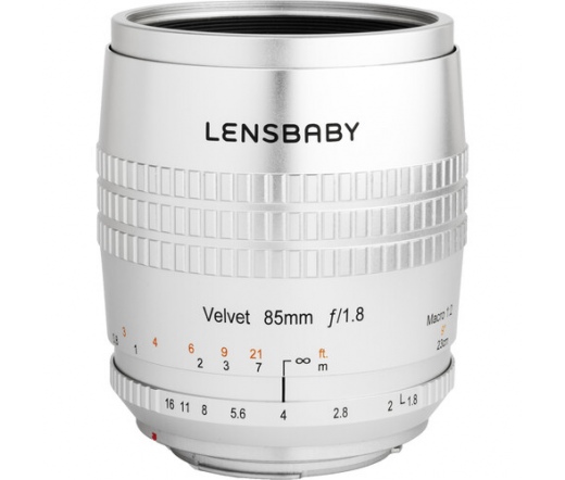Lensbaby Velvet 85mm f/1.8 ezüst (Nikon F)