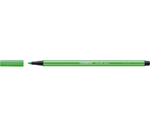 Stabilo Rostirón, 1 mm, "Pen 68", neon zöld