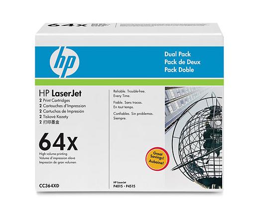 HP CC364XD toner XL duo pack Fekete