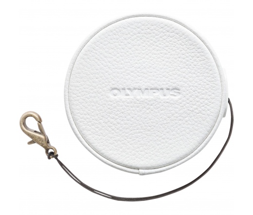 OLYMPUS LC-60.5GL WHT Genuine Leather Lens Cover (
