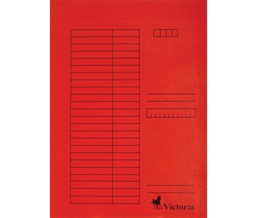 Victoria Pólyás dosszié, karton, A4, piros 5 db
