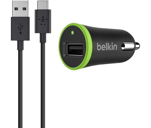 Belkin USB autós töltő 10W + USB-A/C kábel 1,2m