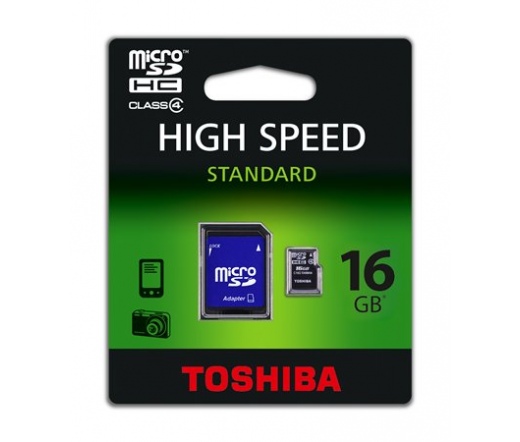 Toshiba microSD 16GB CL4 + adapter