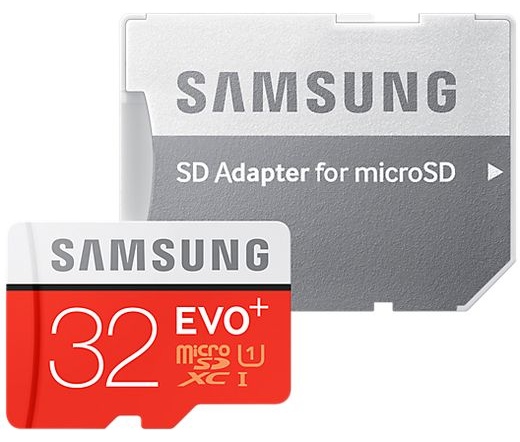 Samsung EVO+ microSDHC UHS-I 32GB + adapter
