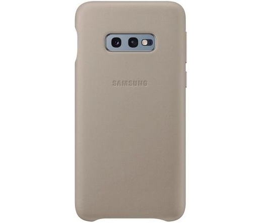 Samsung Galaxy S10e bőrtok szürke