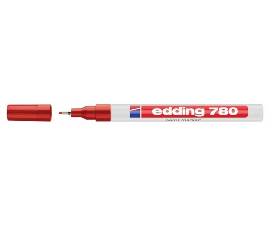 Edding Lakkmarker, 0,8 mm, "780", piros