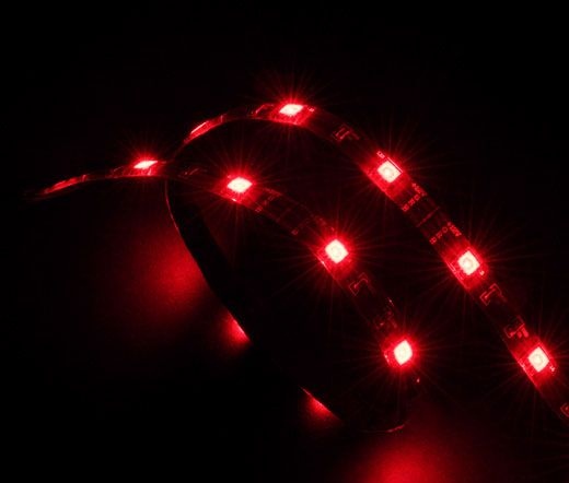 Akasa Vegas 15 db-os 60 cm-es LED csík piros
