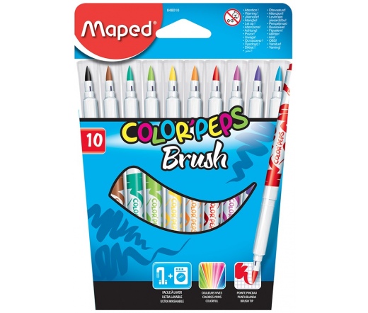 Maped Filctoll, ecset, Color Peps Brush, 10 szín