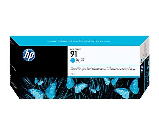 HP 91 775 ml-es ciánkék pigmenttintapatron