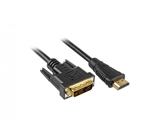 Sharkoon HDMI  -> DVI 3M fekete
