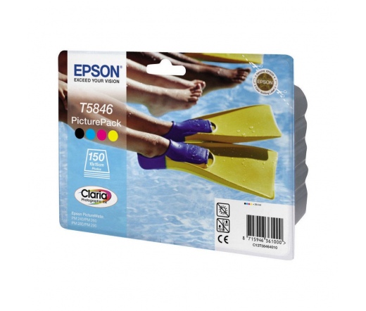 Epson T5846 4 színű + 150db fotópapír