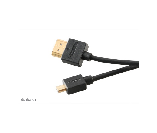 Akasa HDMI - miniHDMI Adapter fekete 25cm
