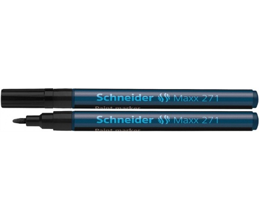 Schneider Lakkmarker, 1-2 mm, "Maxx 271", fekete