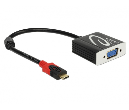 Delock Adapter USB Type-C male > VGA female (DP Al
