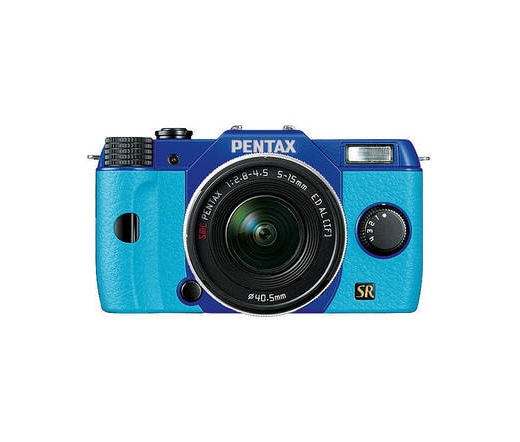 Pentax Q7 Blue/Aqua + zoom 5-15mm