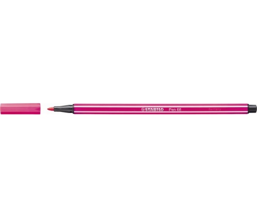 Stabilo Rostirón, 1 mm, "Pen 68", neon rózsaszín