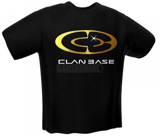 GamersWear Clanbase fekete póló XXL