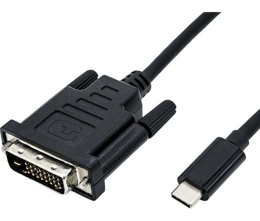 Roline USB Type-C > DVI-D 24+1 Dual-Link 1m