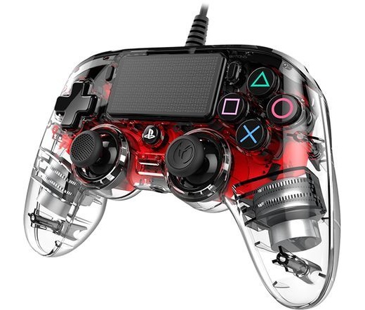 Bigben Nacon PS4 Wired Compact Controller v.piros
