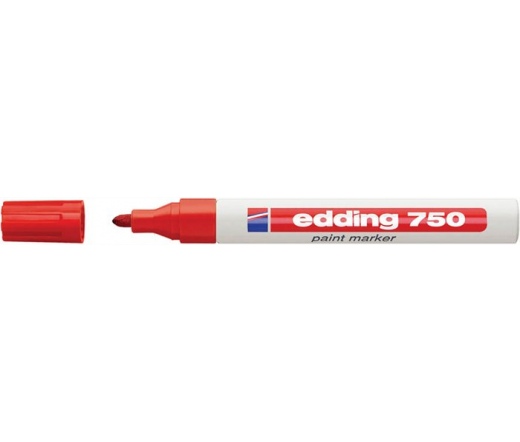 Edding Lakkmarker, 2-4 mm, "750", piros