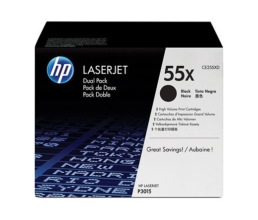 HP 55X LaserJet Fekete ikercsomag