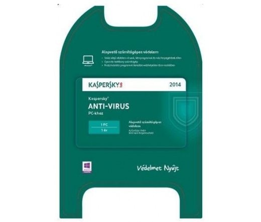 Kaspersky Anti-Virus 2014 1db licenc renewal