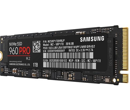 Samsung SSD 960 PRO NVMe M.2 1TB