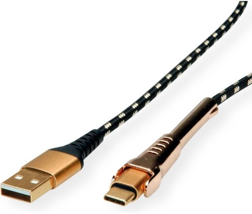 Roline Gold USB 2.0 Type-C/A 1m