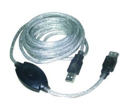 Vcom kábel USB 2.0 Hosszabbító + Aktív Erősítő 10M