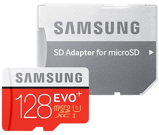 Samsung EVO+ microSDXC UHS-I 128GB + adapter