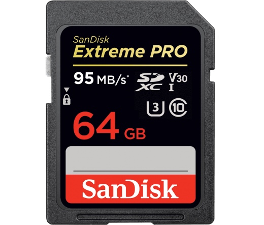 Sandisk 64GB Extreme PRO 95MB/S, UHS-I V30 