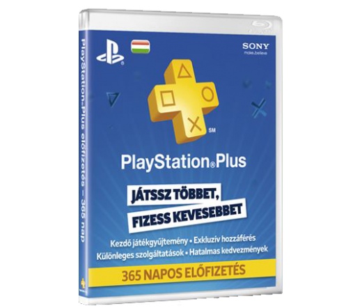 Sony PlayStation Plus 365 napos előfizetés