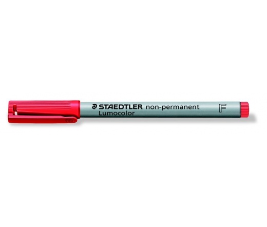 Staedtler Alkoholmentes marker , OHP, 0,6 mm,piros