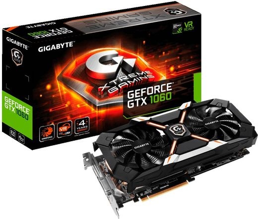 Gigabyte GeForce GTX 1060 Xtreme Gaming 6G