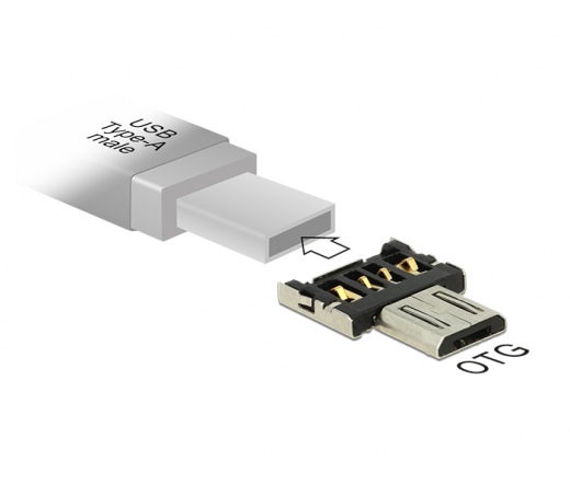 Delock OTG-adapter USB Micro-B-csatlakozód