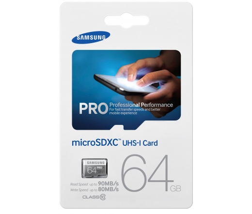 Samsung Pro MicroSD 64GB + Adapter UHS-I