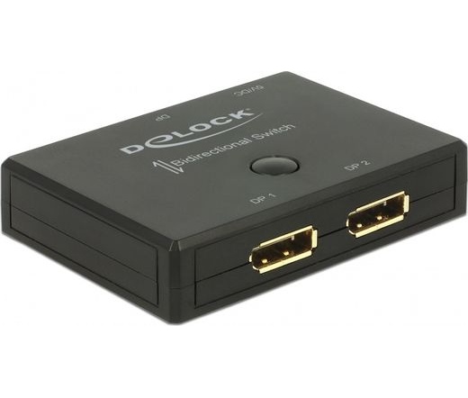 Delock DisplayPort kapcsoló kétirányú 4K 60Hz