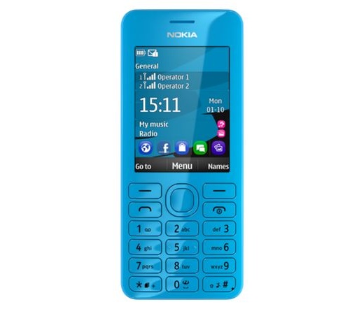 Nokia 206 DualSIM kék