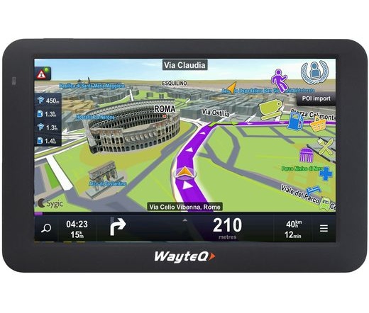 GPS WayteQ x985BT GPS navigáció + Sygic 3D Európa 