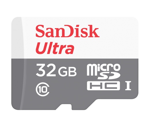 SANDISK microSDHC Ultra 32GB 80MB/s+Adapt.
