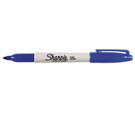 Sharpie Alkoholos marker, 1 mm, kúpos, kék