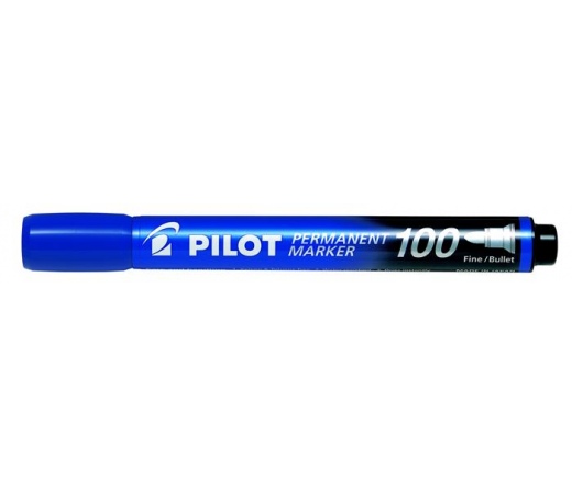 Pilot Alkoholos marker, 1 mm, kúpos, kék