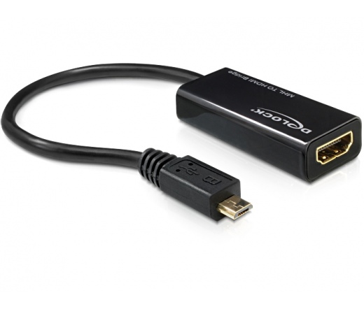 DELOCK MHL male to HDMI Female + USB micro-B Femal
