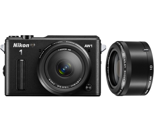 Nikon 1 AW1 + AW 11-27,5mm + AW 10mm kit fekete