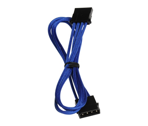BitFenix Molex hosszabbító 45cm kék/fekete