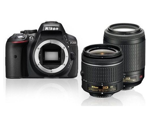 Nikon D5300 + AF-P 18-55 VR + 55-200 VR II Kit